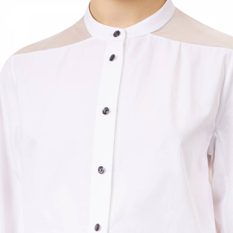 White Enigma Silk Shirt - BrandAlley
