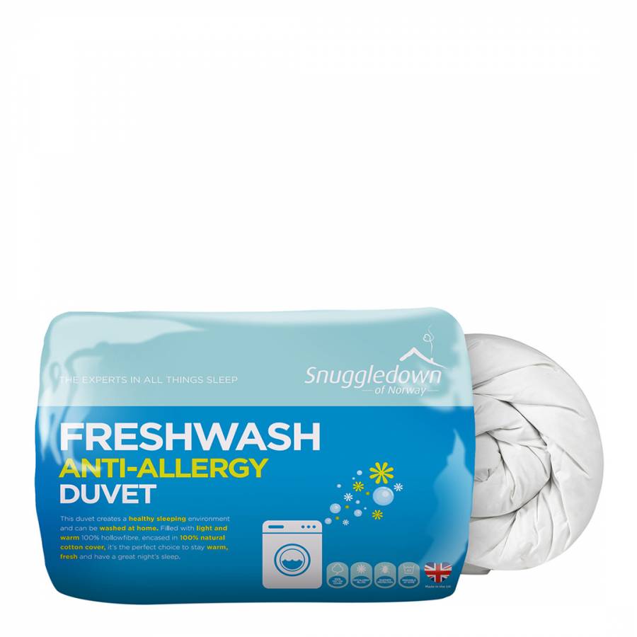 snuggledown fresh wash anti allergy duvet