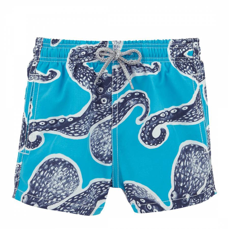 Boy's Royal Blue Octopus Swim Shorts - BrandAlley