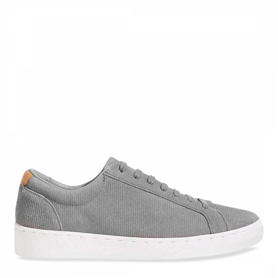Grey Amour Cord Suede Trainers - BrandAlley