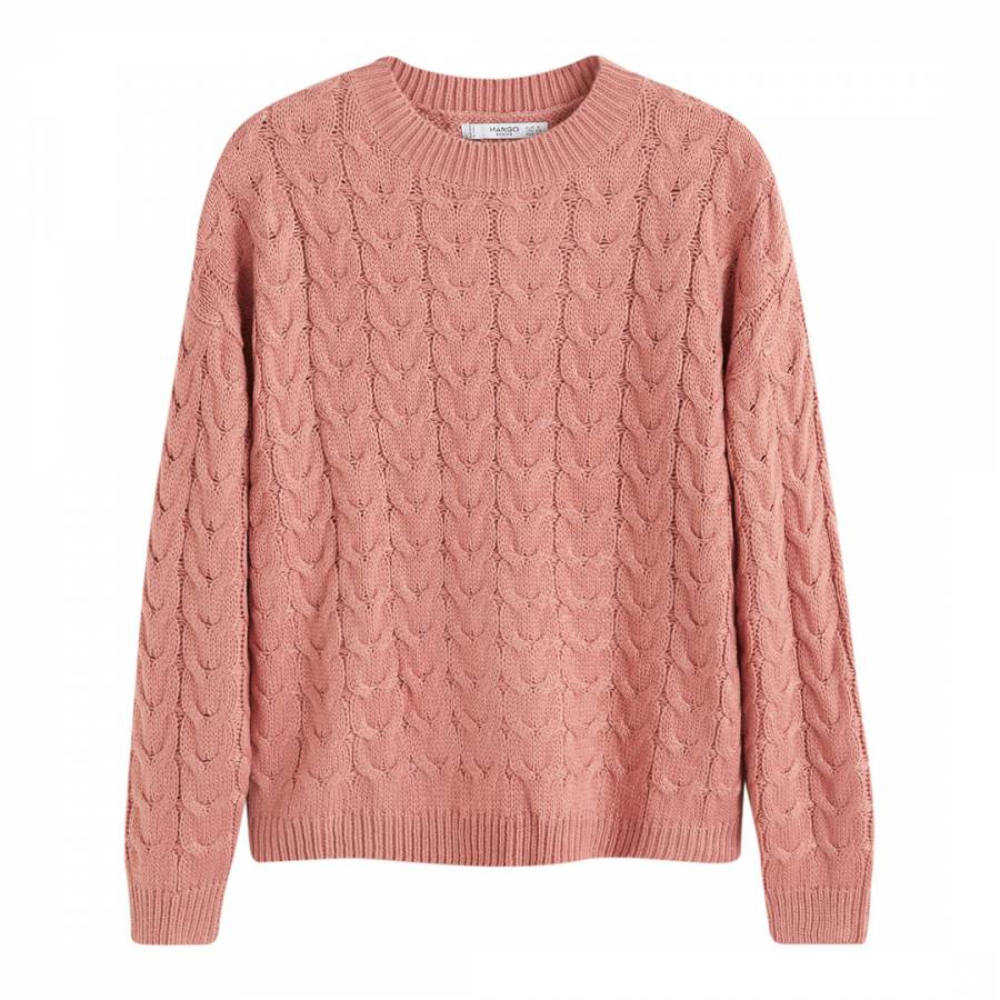 Pink Cable-Knit Sweater - BrandAlley