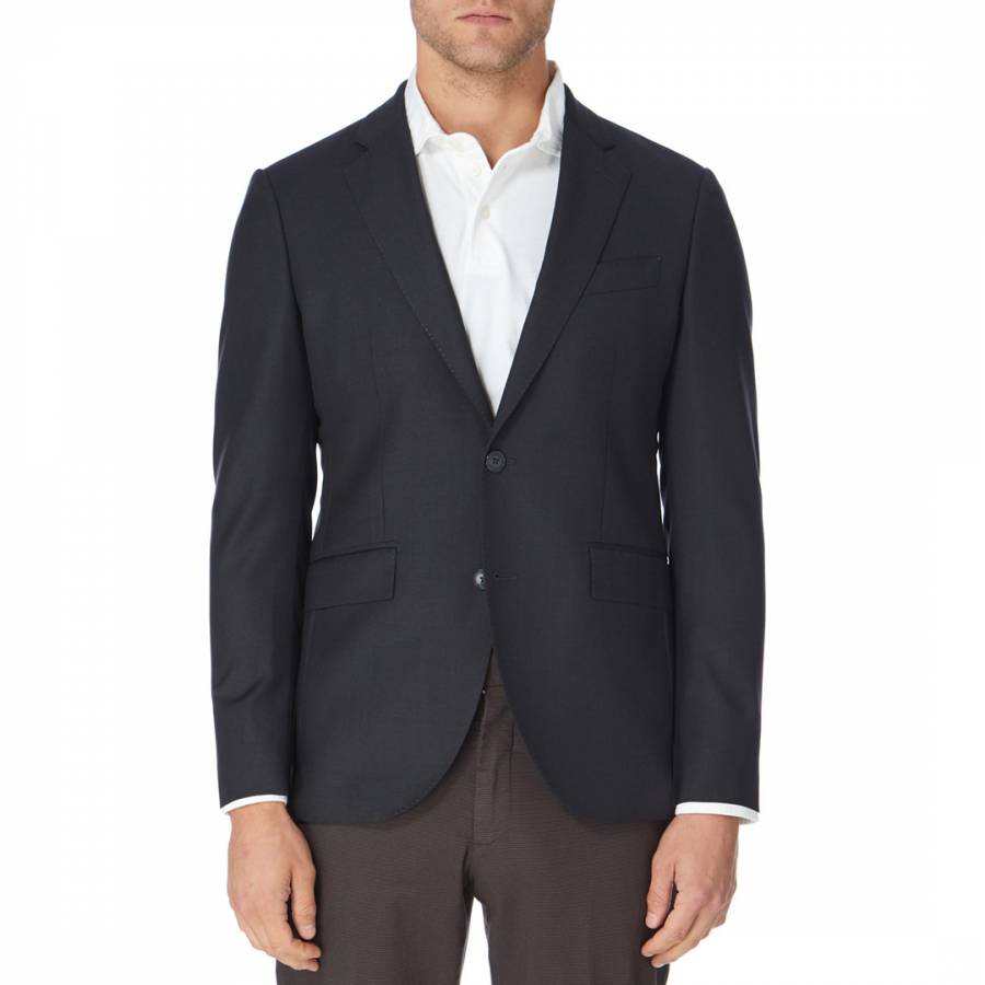 Charcoal Wool Twill Suit Jacket - BrandAlley