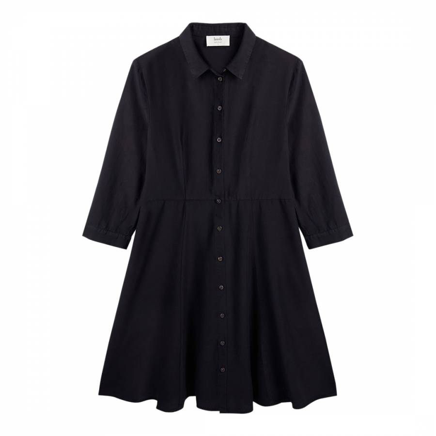 Black Domino Shirt Dress - BrandAlley