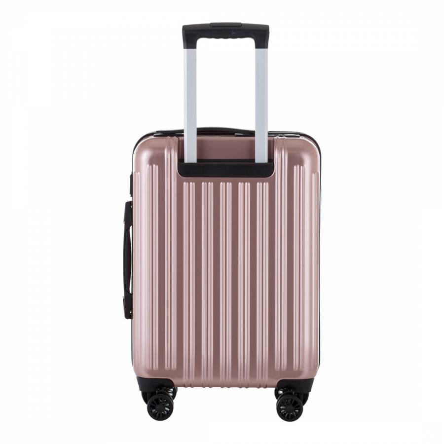 Rose Gold Cabin Size Smart Suitcase 55cm - BrandAlley