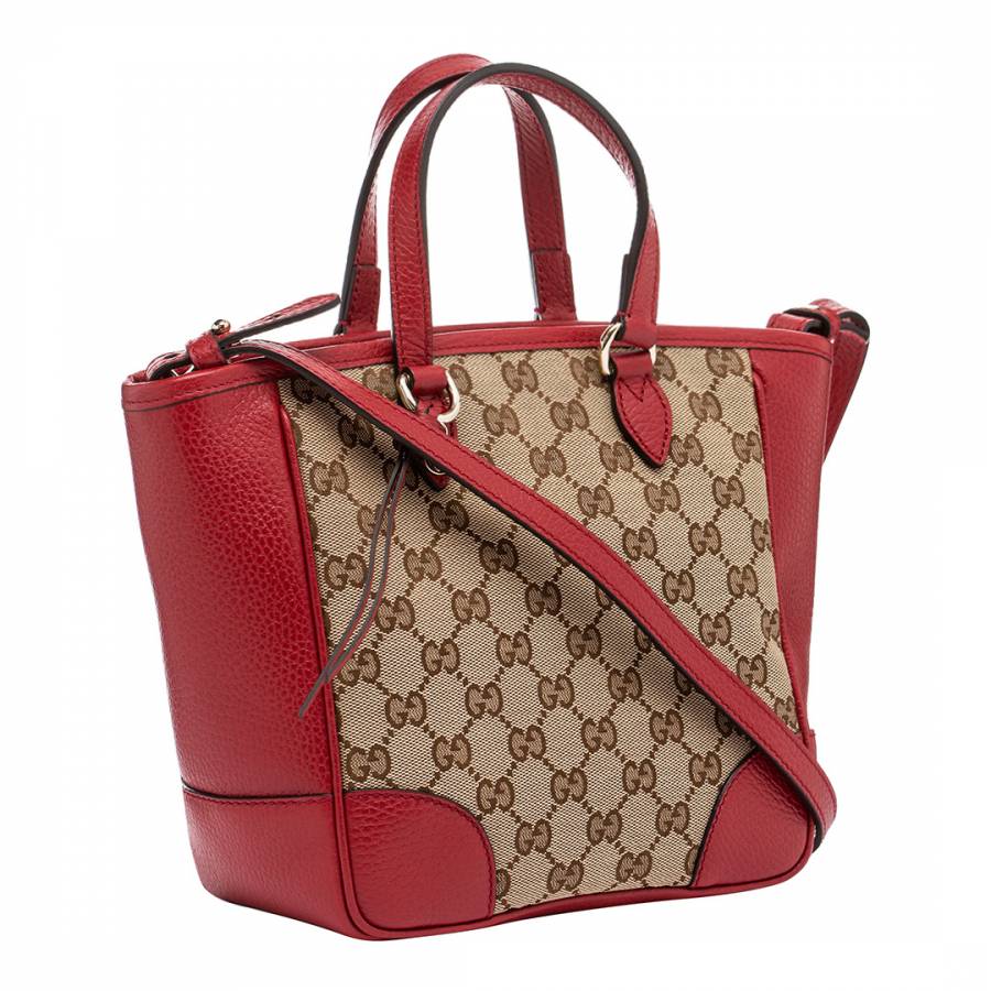 Women's Gucci Logo Canvas Handbag - BrandAlley