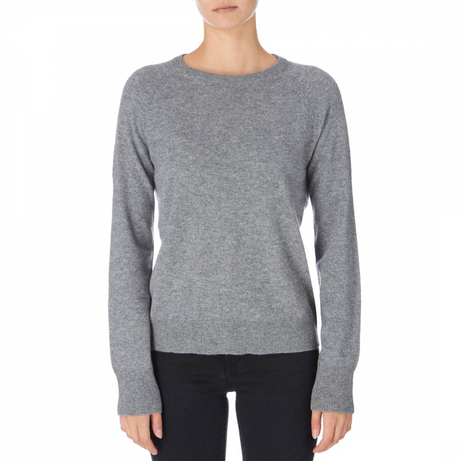 Heather Grey Sloane Cashmere Jumper - BrandAlley