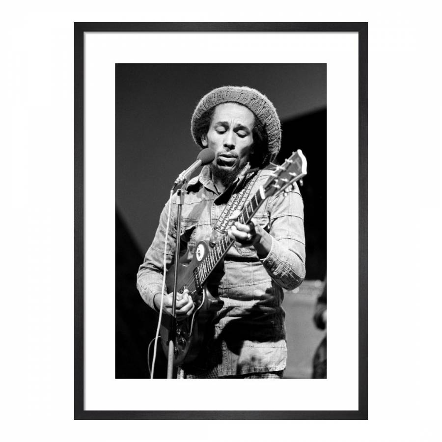 Bob Marley June 1978 36x28cm Framed Print Brandalley 