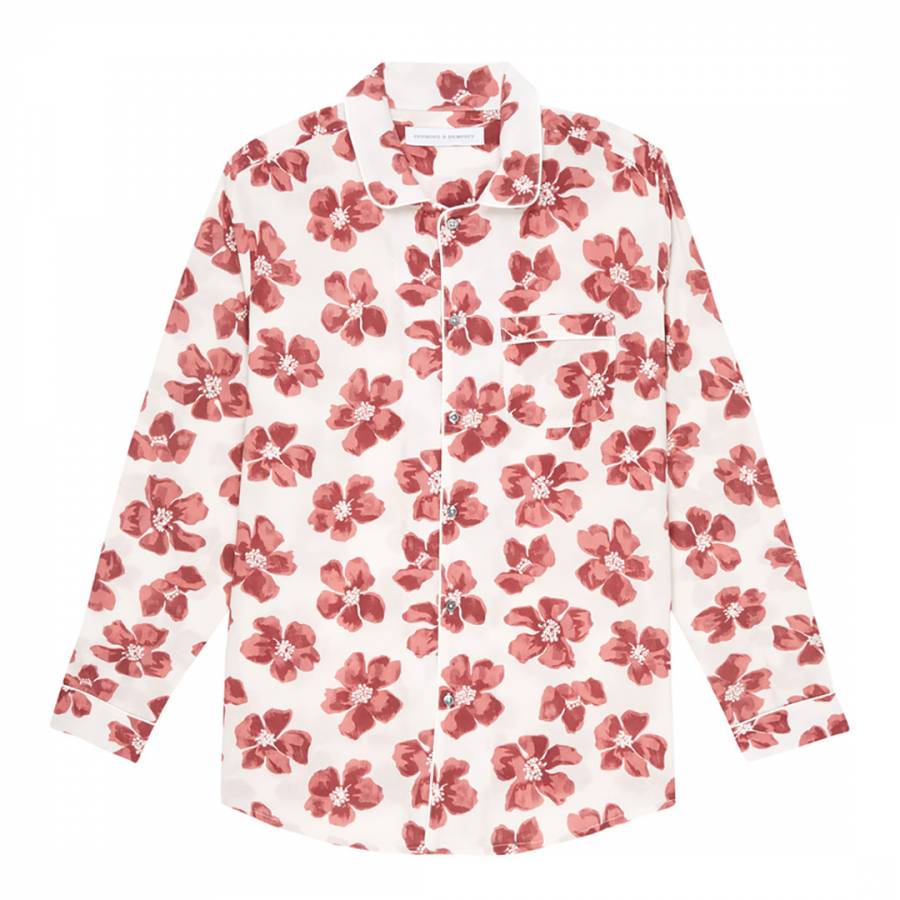 Red Floral Collared Shirt - BrandAlley