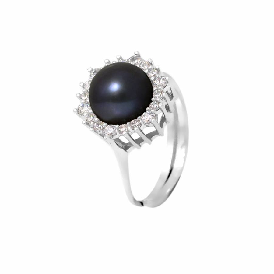 Black Tahitian Style Pearl Ring 8-9 mm - BrandAlley