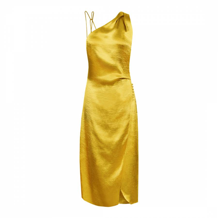 Gold Positano Strappy Dress - BrandAlley