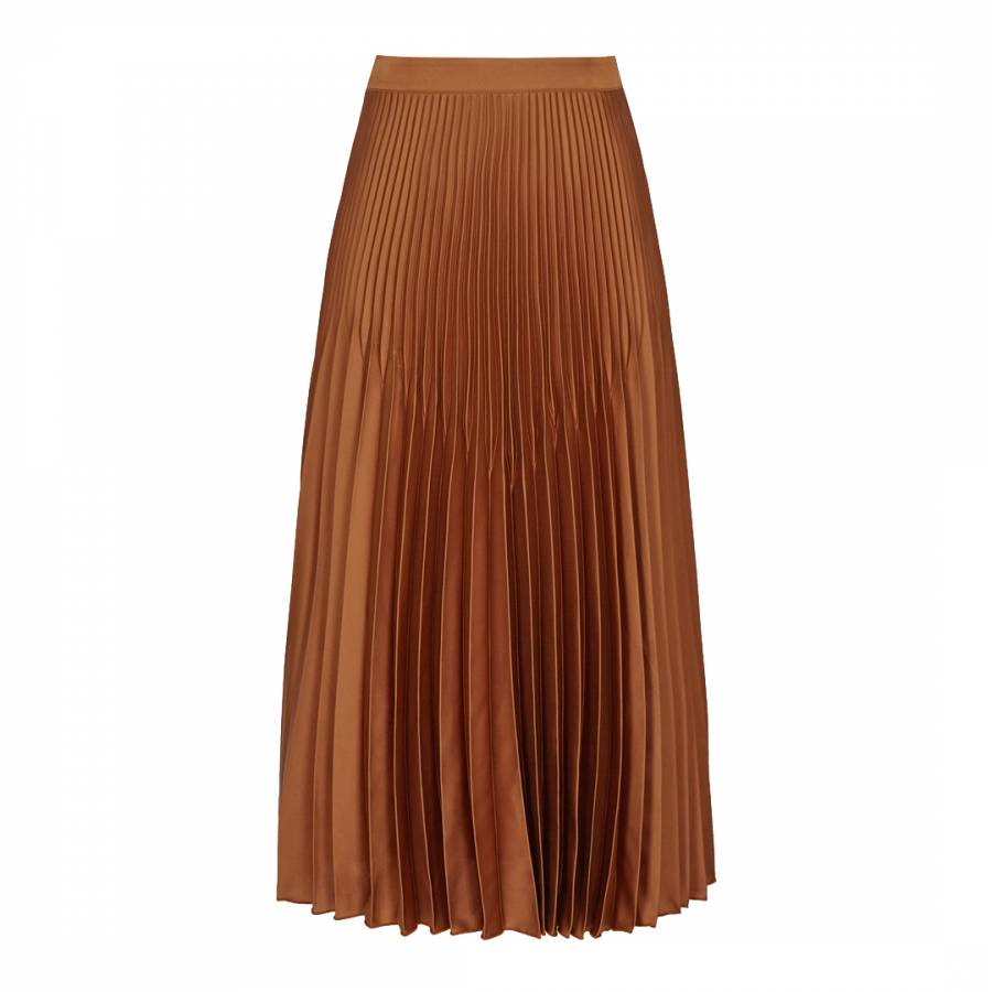 Bronze Isidora Pleat Skirt - BrandAlley
