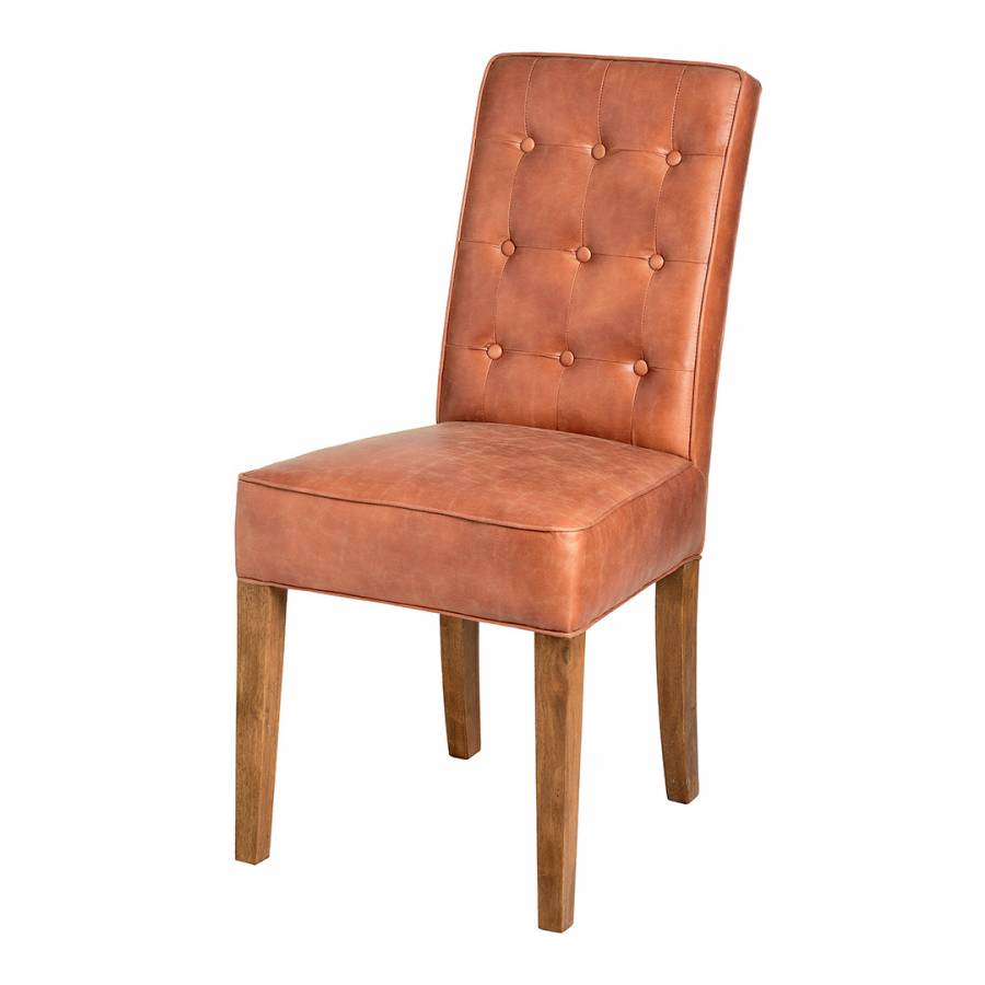 Tan Faux Leather Dining Chair - BrandAlley