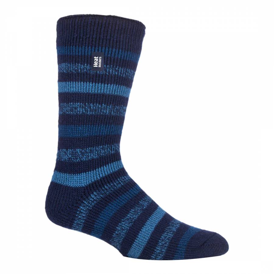 Blue Mens Stripe Brambling Socks - BrandAlley