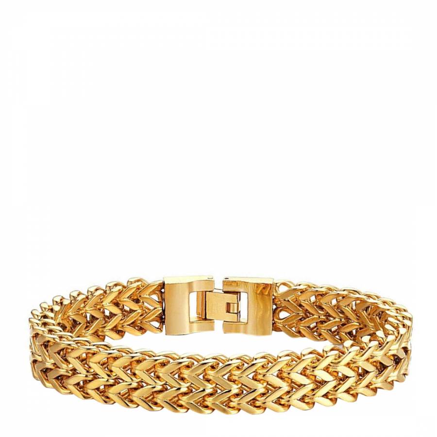 18K Gold Plated Link Bracelet - BrandAlley