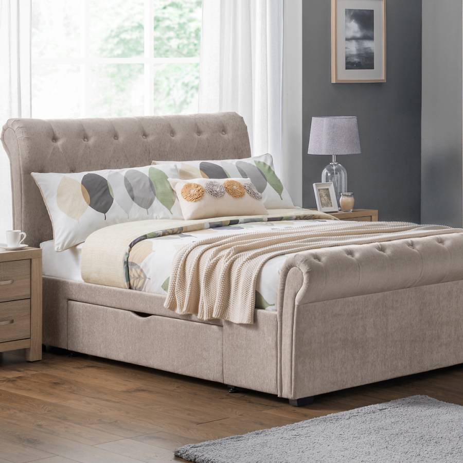 CHESTERFIELD 2 DRAWER STORAGE BED 135CM - BrandAlley