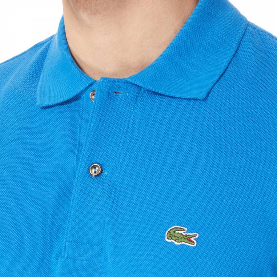 Bright Blue Cotton Polo Shirt - BrandAlley