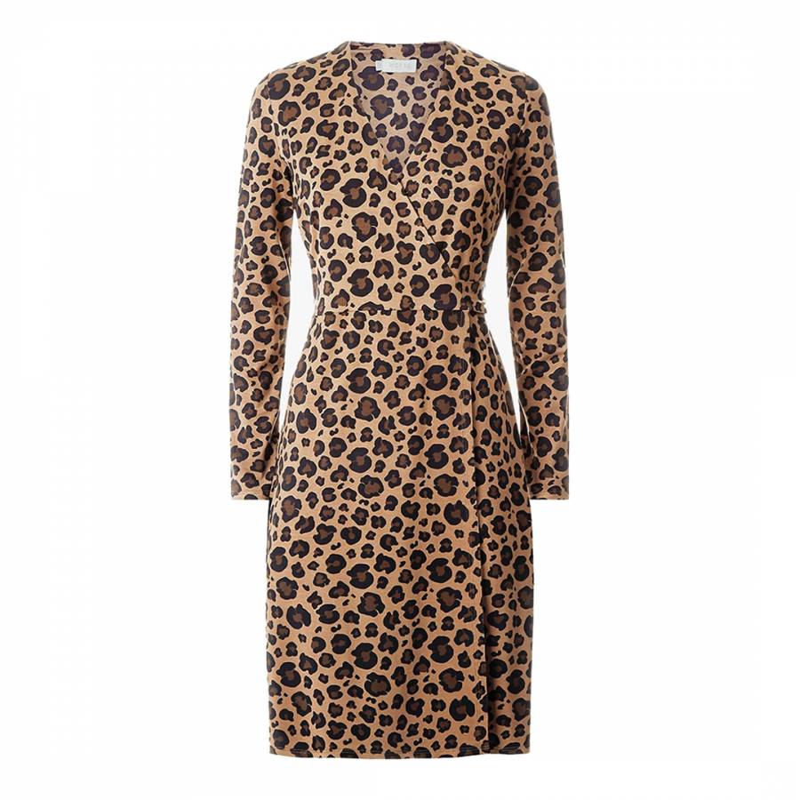 Leopard Print Delilah Wrap Dress - BrandAlley