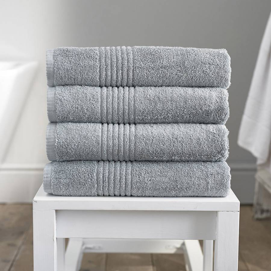 Eden Bath Towel, Silver - BrandAlley