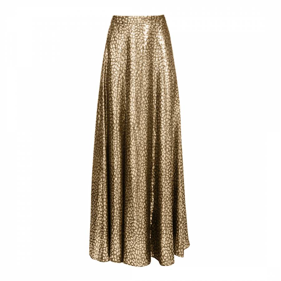 Gold Athena Clean Maxi Skirt - BrandAlley