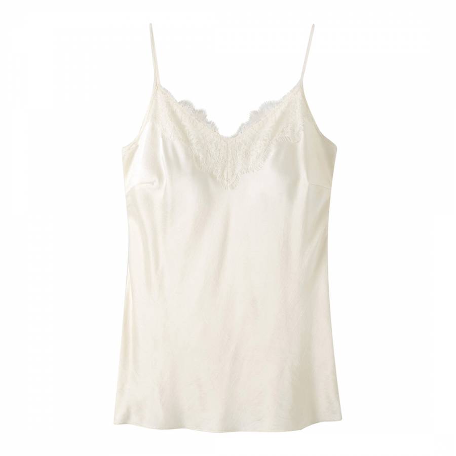 Ivory Silk Lace Camisole - BrandAlley