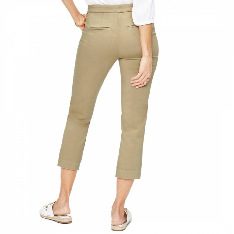Khaki Fitted Everyday Trousers - BrandAlley