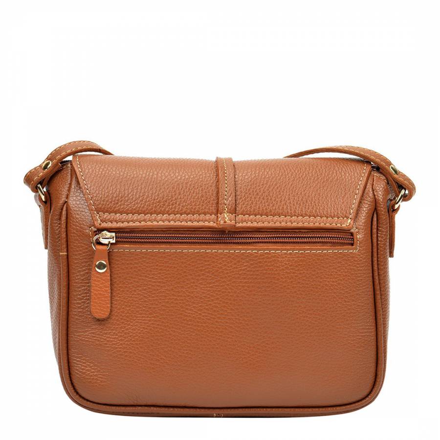 Brown Leather Shoulder Bag - BrandAlley