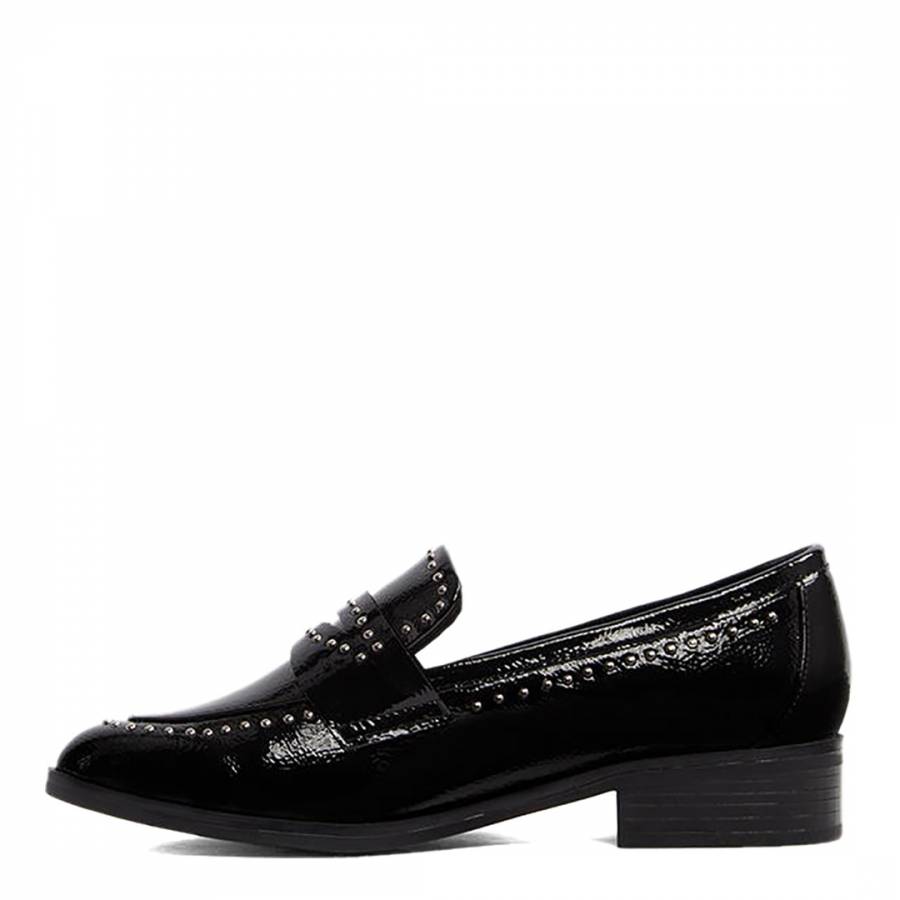 Black Agroania Patent Loafers - BrandAlley