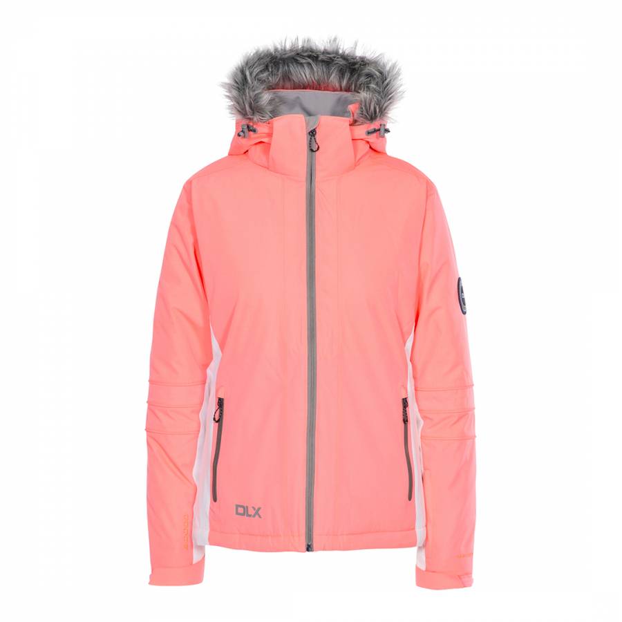 Women's Neon Coral Sandrine Ski Jacket - BrandAlley