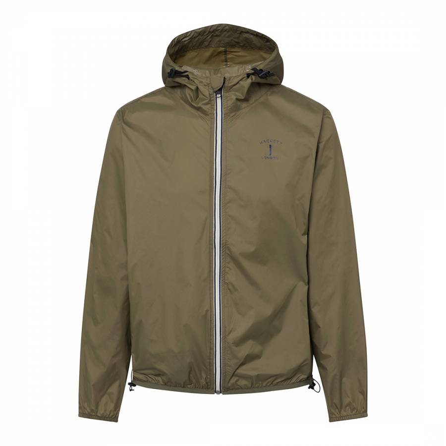 Olive Mr Classic Nylon Packable Jacket - BrandAlley