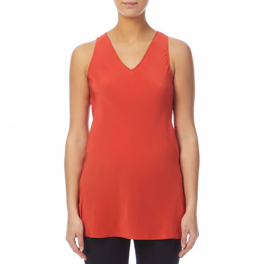 Red Silk Cami Top - BrandAlley