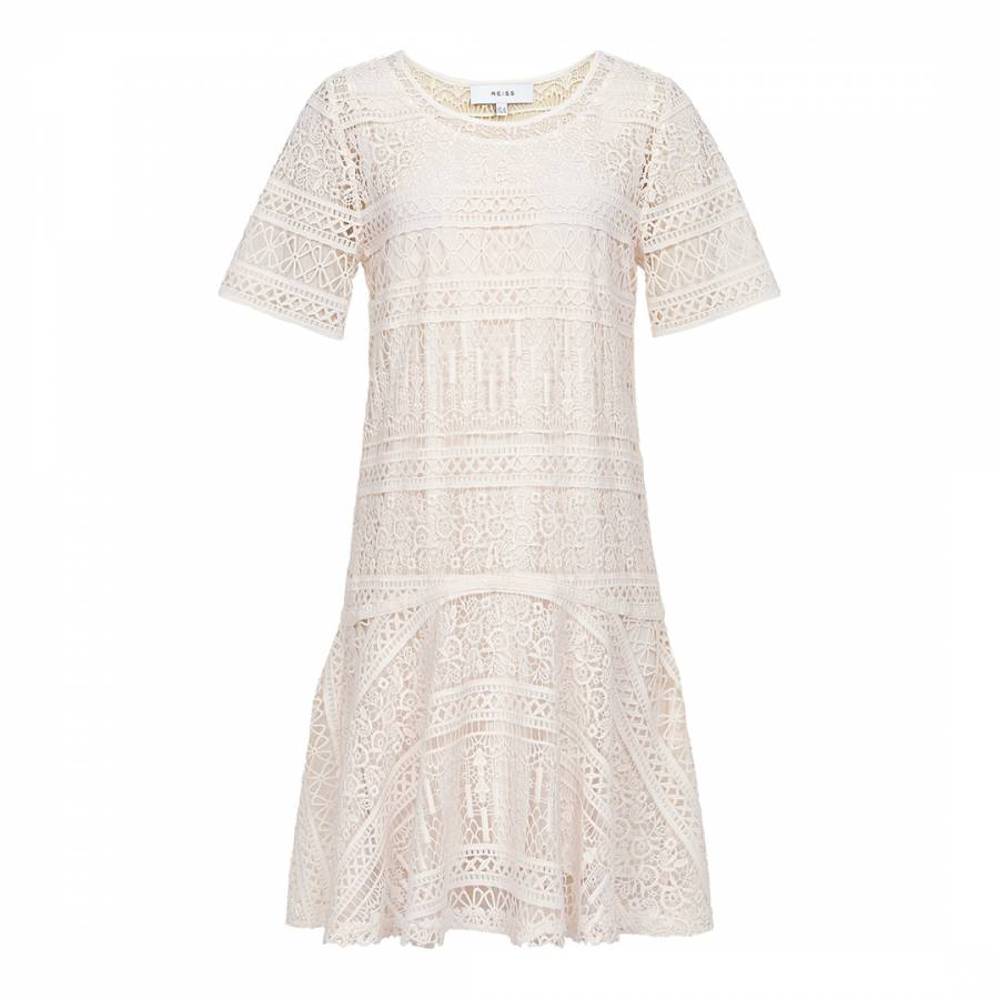 white lace shift dress uk