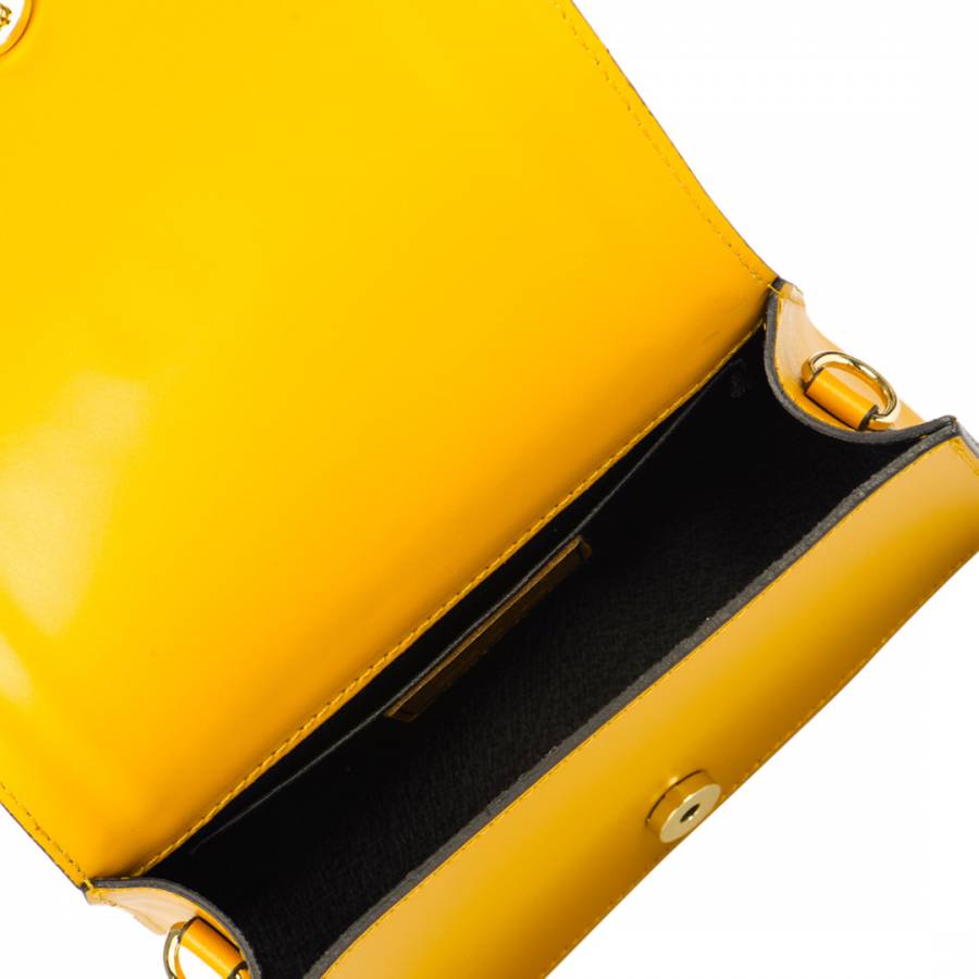 Yellow Leather Crossbody Bag - BrandAlley