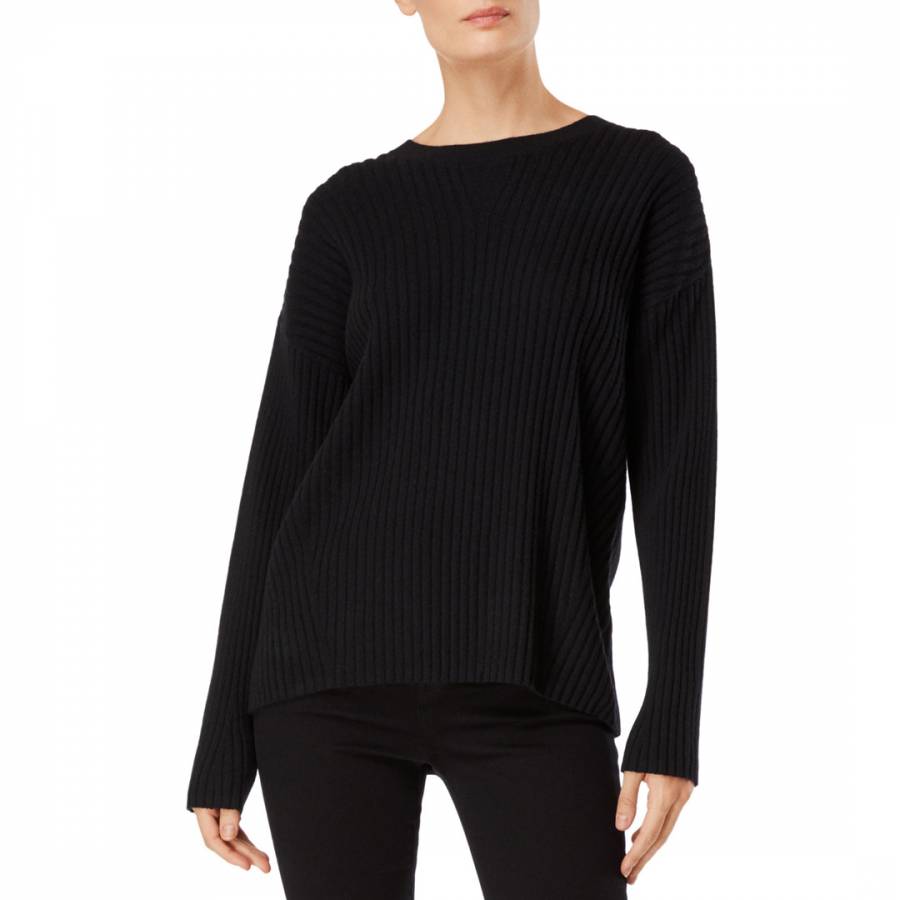 Black Tiffany Cashmere Sweater - BrandAlley