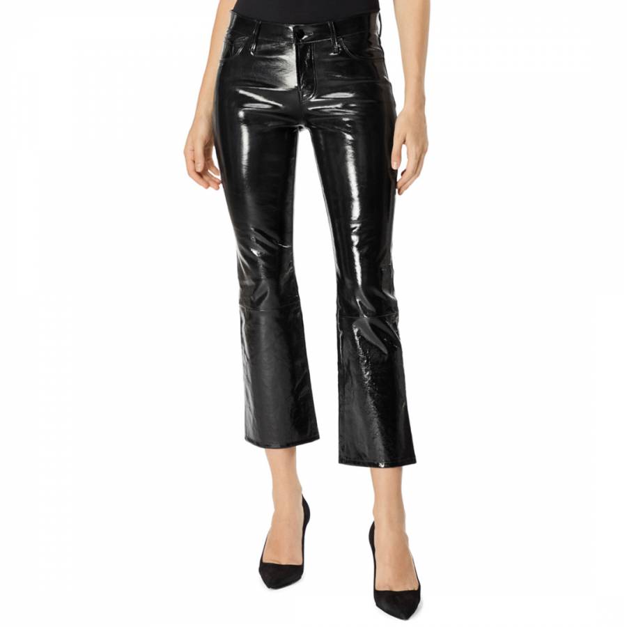 patent leather jeans