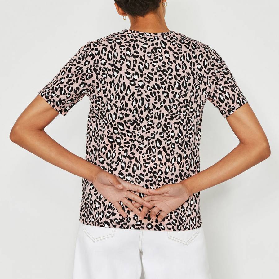 Pink Pattern Leopard Print T-Shirt - BrandAlley