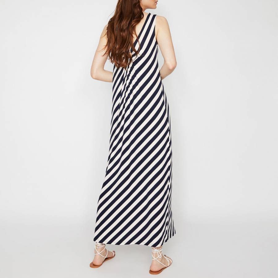 Blue Stripe Diagonal Stripe Dress - BrandAlley