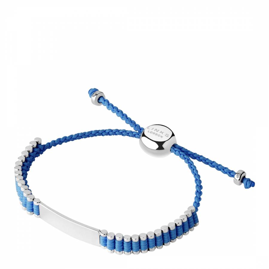 Blue Silver ID Friendship Bracelet - BrandAlley