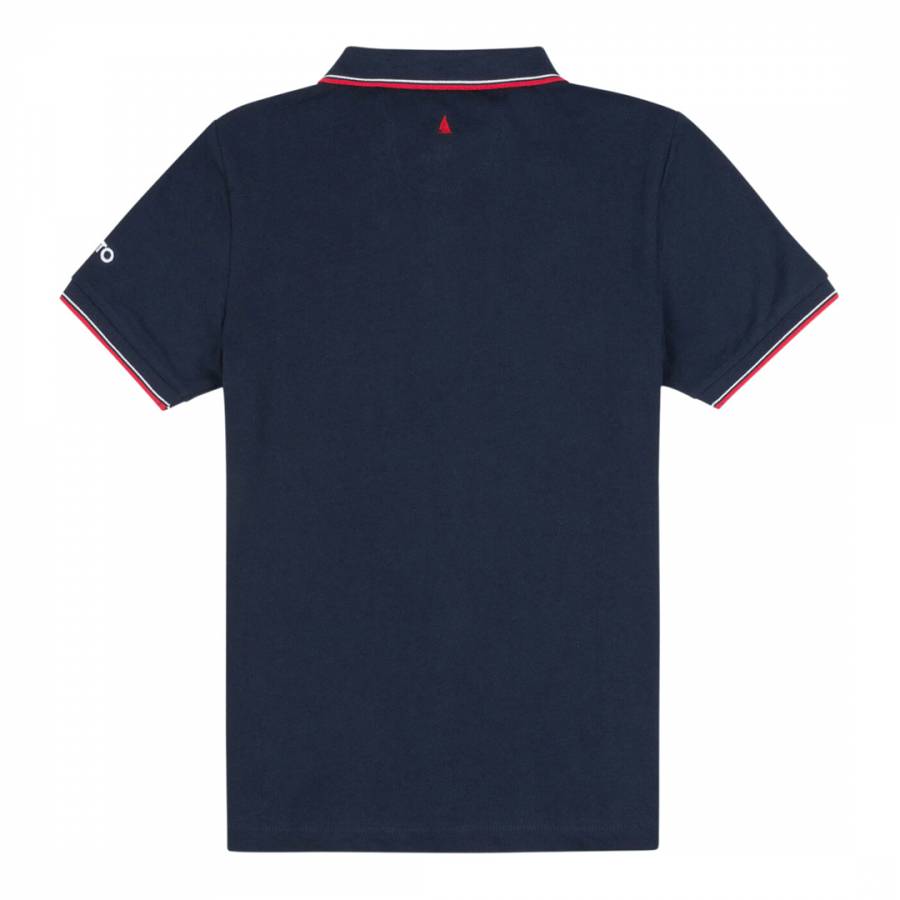 Navy Tipped Polo - BrandAlley