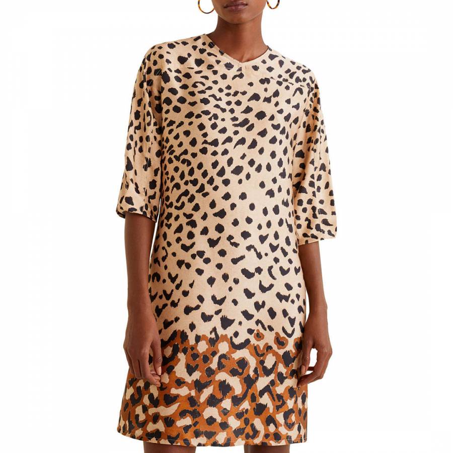 Brown Leopard Print Dress - BrandAlley
