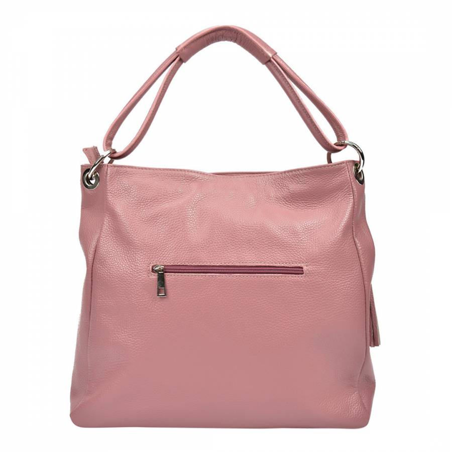 Pink Leather Tote Bag - BrandAlley