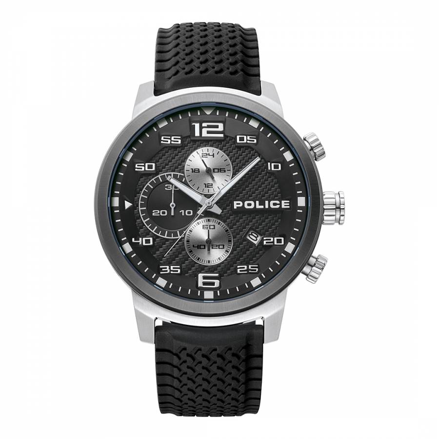 Black Silicone Watch - BrandAlley