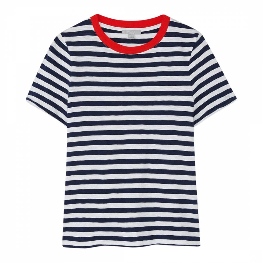 Navy Cotton Jersey T-Shirt - BrandAlley