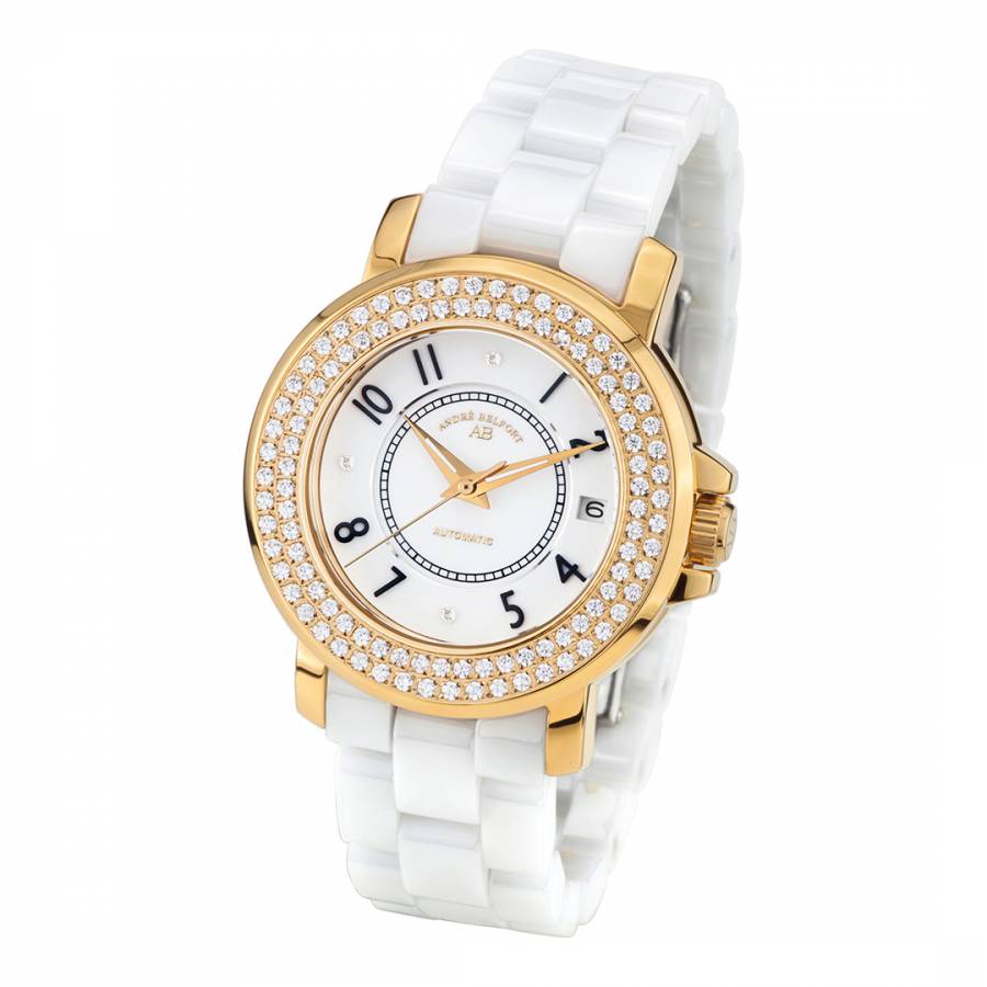 Women's White Sapphire Crystal Watch - BrandAlley