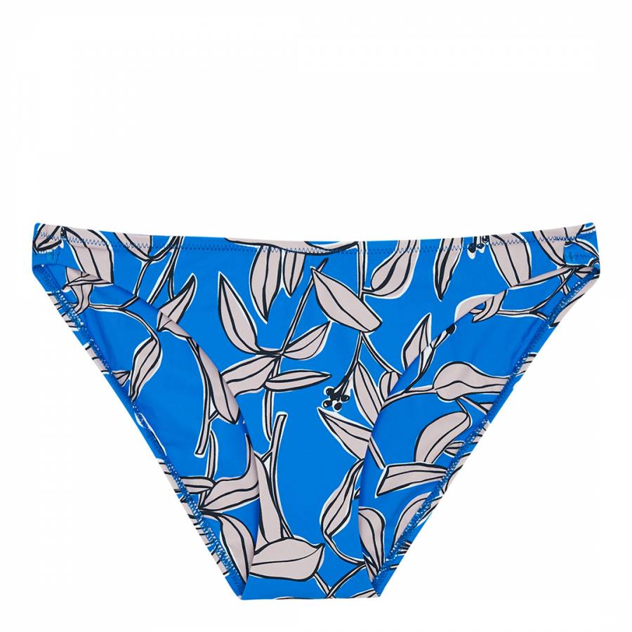 Blue/Mutli Rayne Asymmetric Bikini Bottoms - BrandAlley