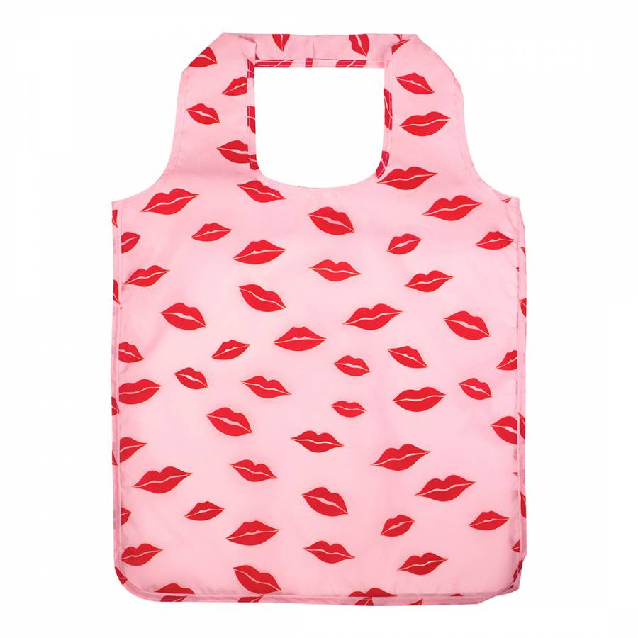 Reusable Shopper Tote with Pouch, Lips - BrandAlley