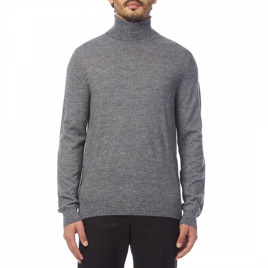 Charcoal Caine Wool Blend Jumper - BrandAlley