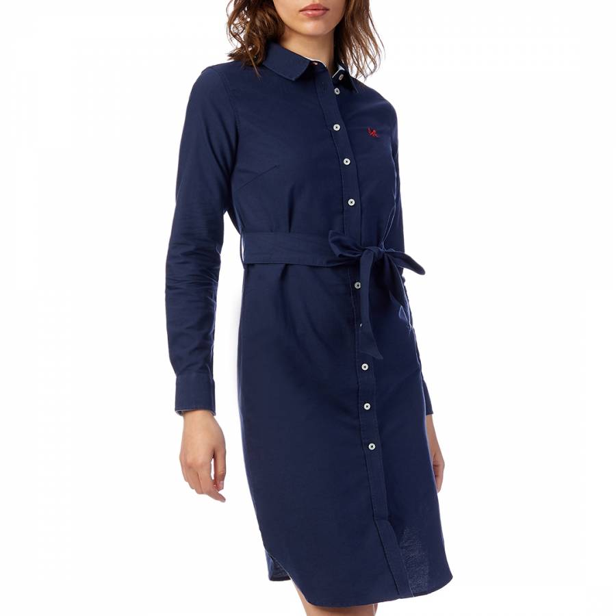 Navy Oxford Shirt Dress - BrandAlley