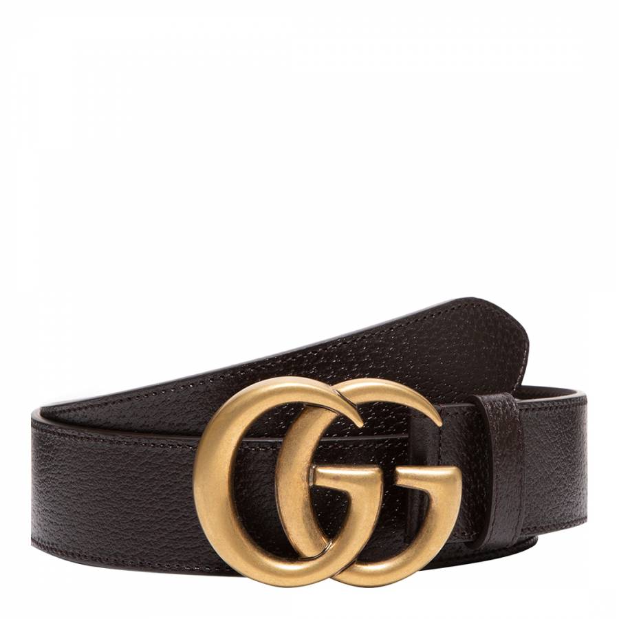 Black Double G Gucci Leather Belt BrandAlley