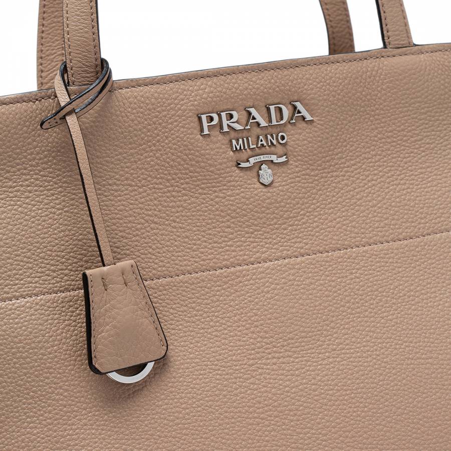 Nude Prada Leather Handbag - BrandAlley