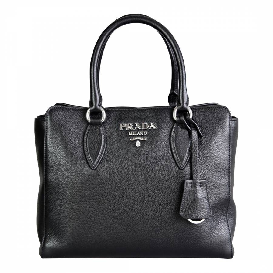 Black Prada Leather Handbag - BrandAlley